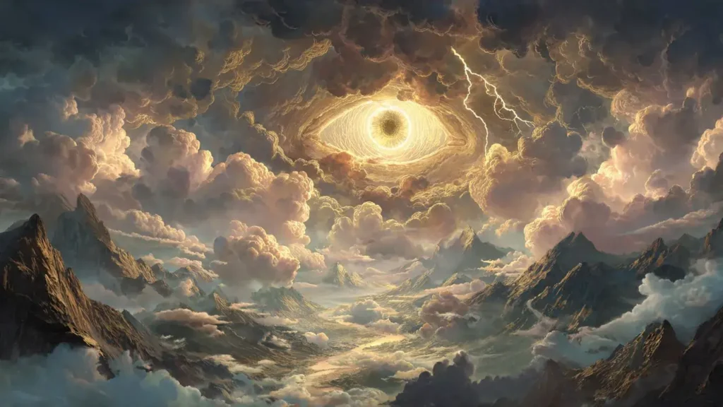 A Vision of Celestial Eye Appearing During Heavenly Tribulation.