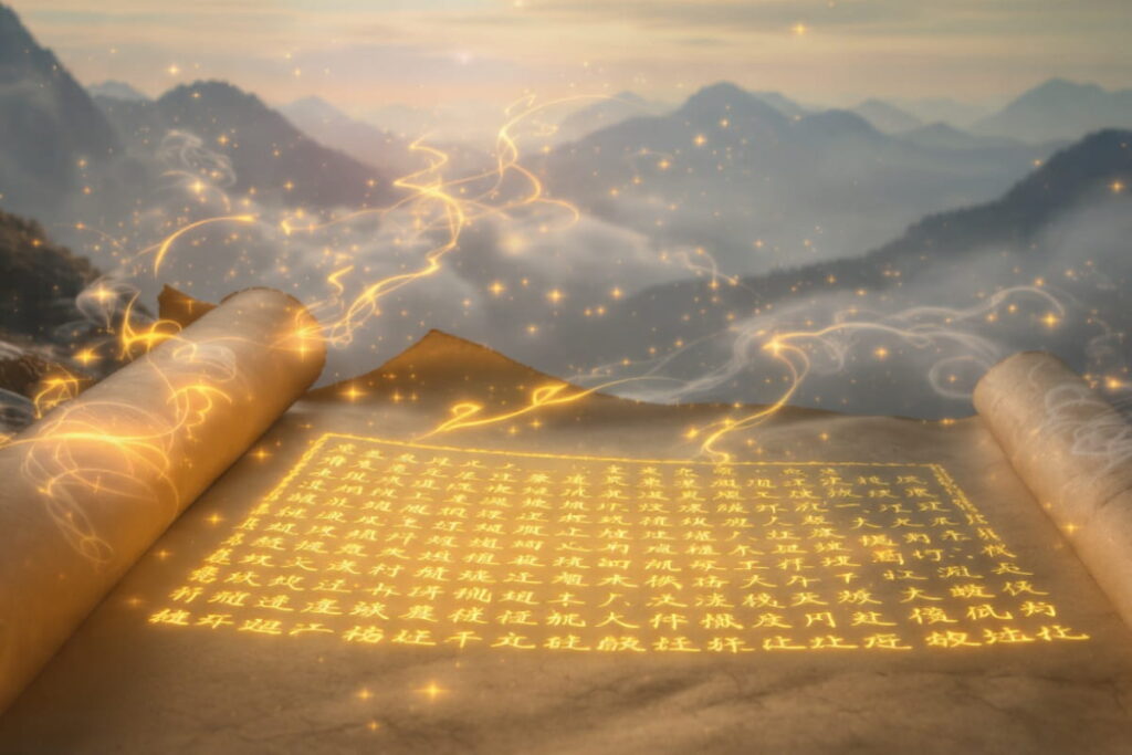 Section Image - A scroll containing a cultivation technique.