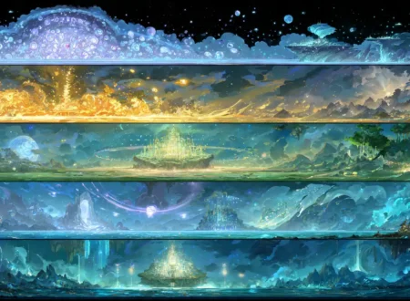 A visualization of cultivation realms, representing power scaling in cultivation novels