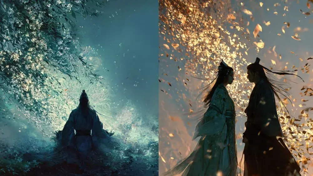 Comparison between the typical xianxia focus and the fantasy romance emotional connection