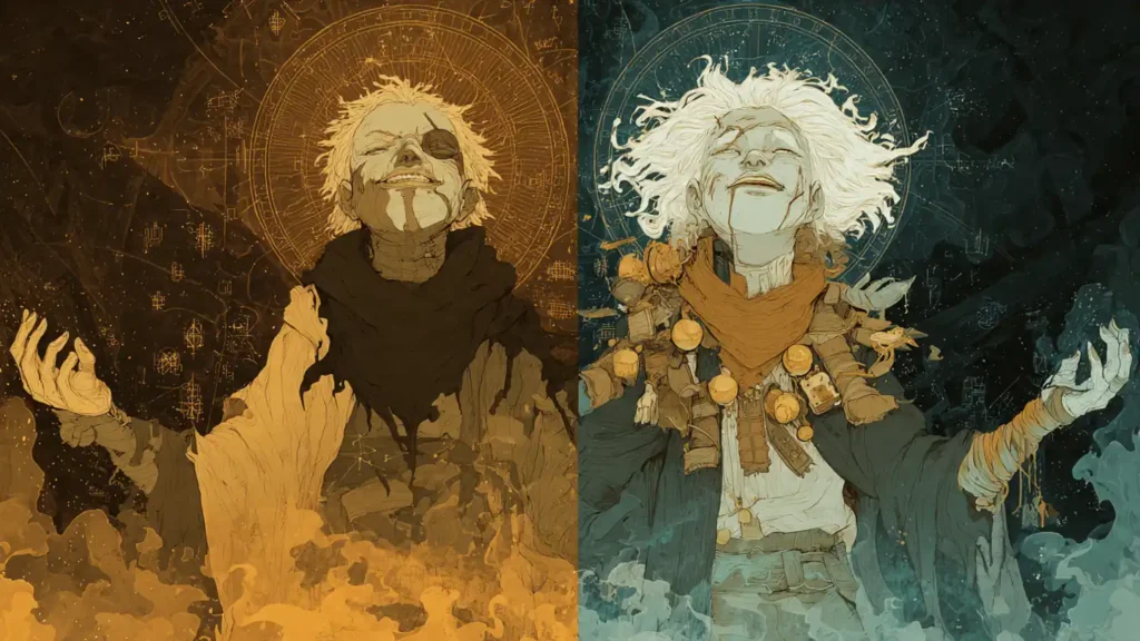 Two contrasting cultivation protagonists representing the diverse genre of cultivation novels.