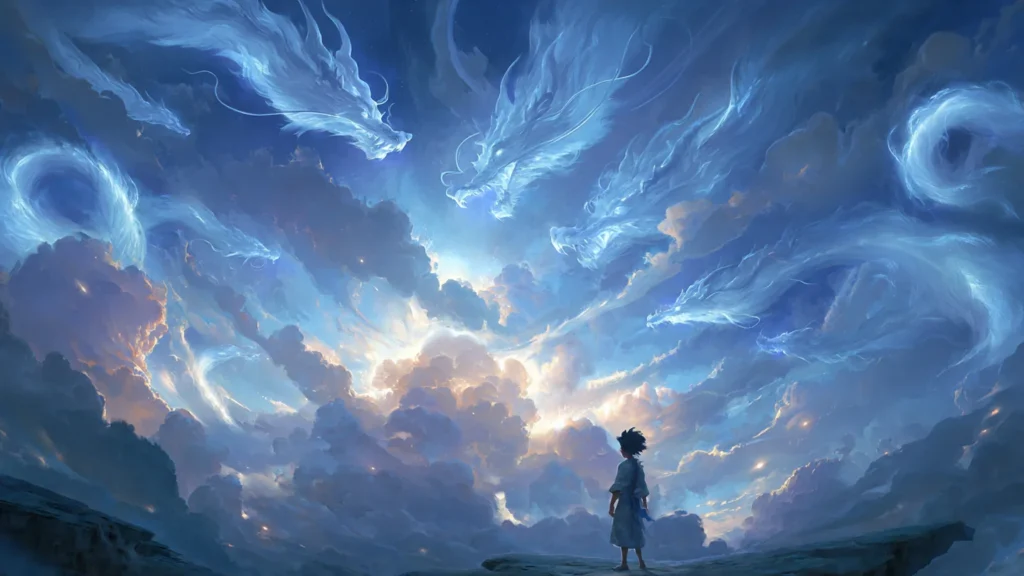 Epic xianxia artwork representing I Shall Seal the Heavens with scholar cultivator and ruins