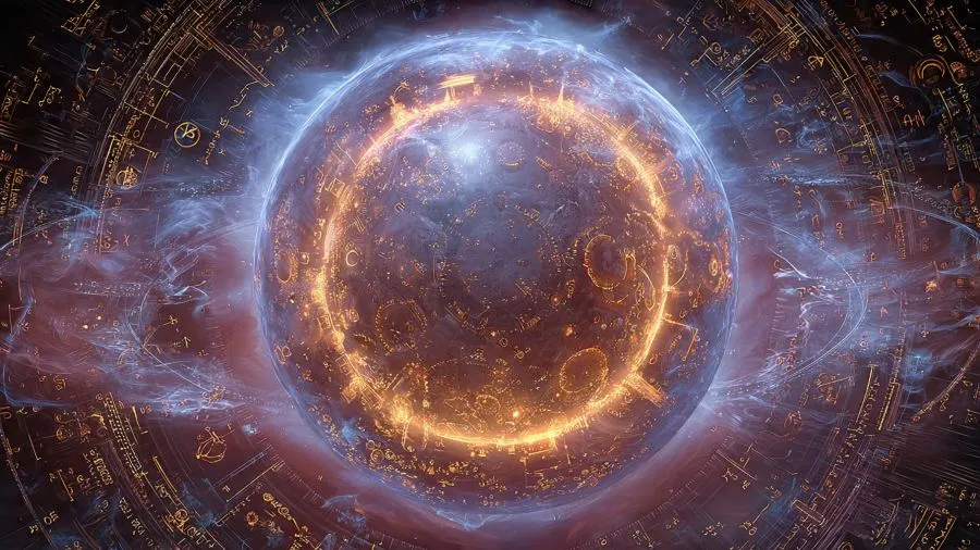 Abstract depiction of a realm as an independent domain with its own rules and laws