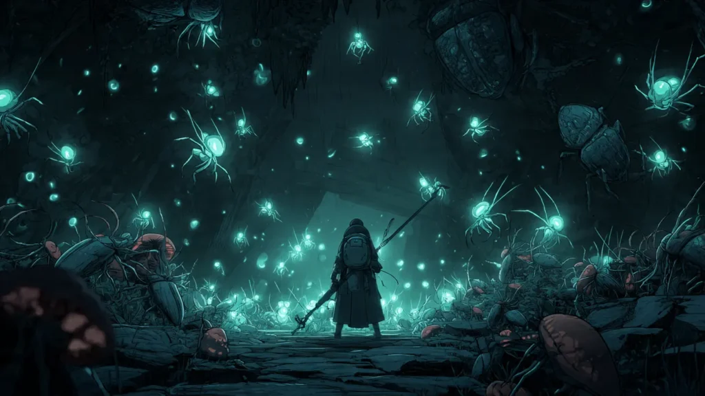 Dark fantasy artwork representing Reverend Insanity with Gu insects and sinister cultivator