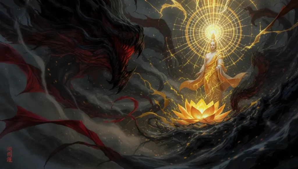 Buddhism influence shown through heart demons and mental cultivation in xianxia