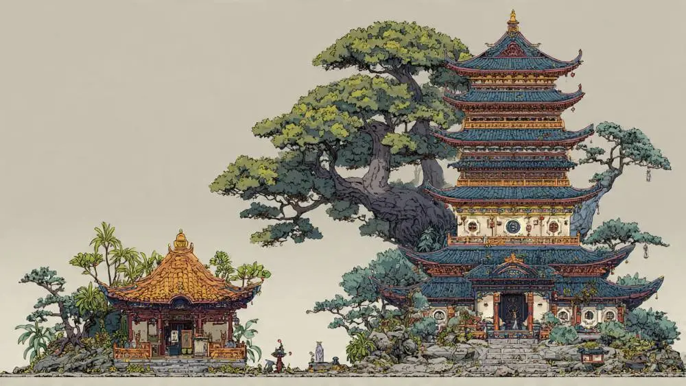 Simple Taoist hermitage compared to complex sect structures in cultivation novels