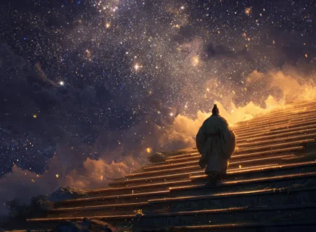 A cultivator climbing the realm stages toward enlightenment in Cultivation Novels