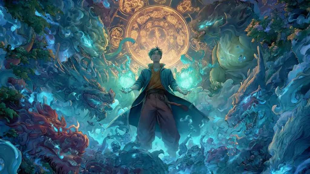 A Xuanhuan Novel Cultivator Performing a Summoning Technique