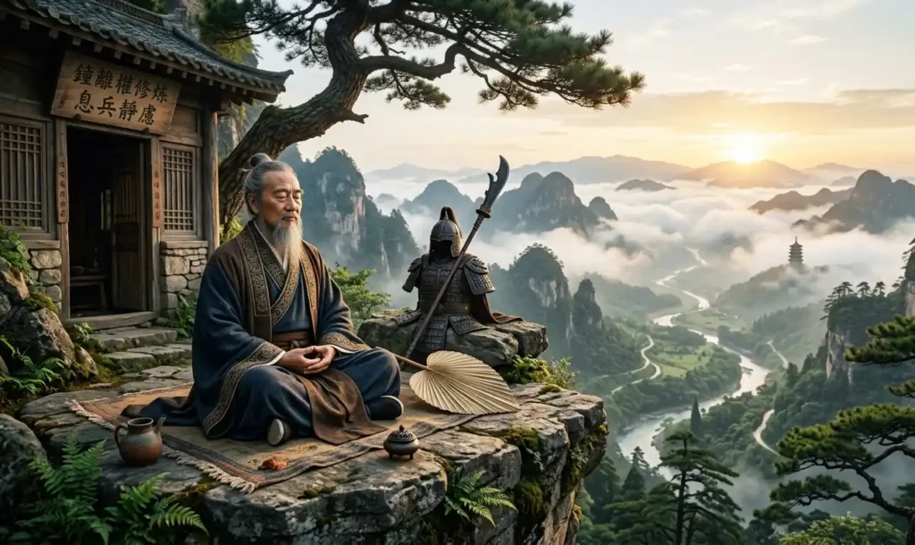 Han Zhongli leaving behind military life for cultivation.