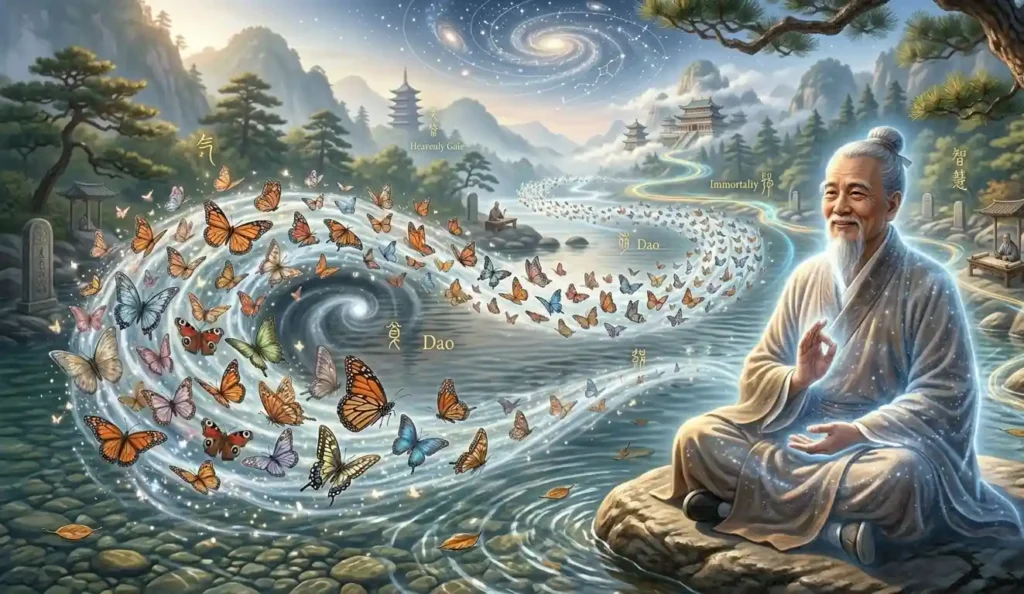 Daoist symbols and cultivation practices forming one unified system.
