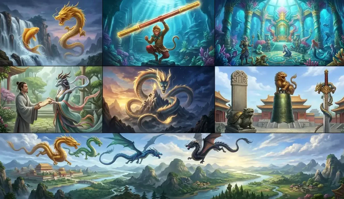 Eastern dragon legends that influenced modern fantasy storytelling.