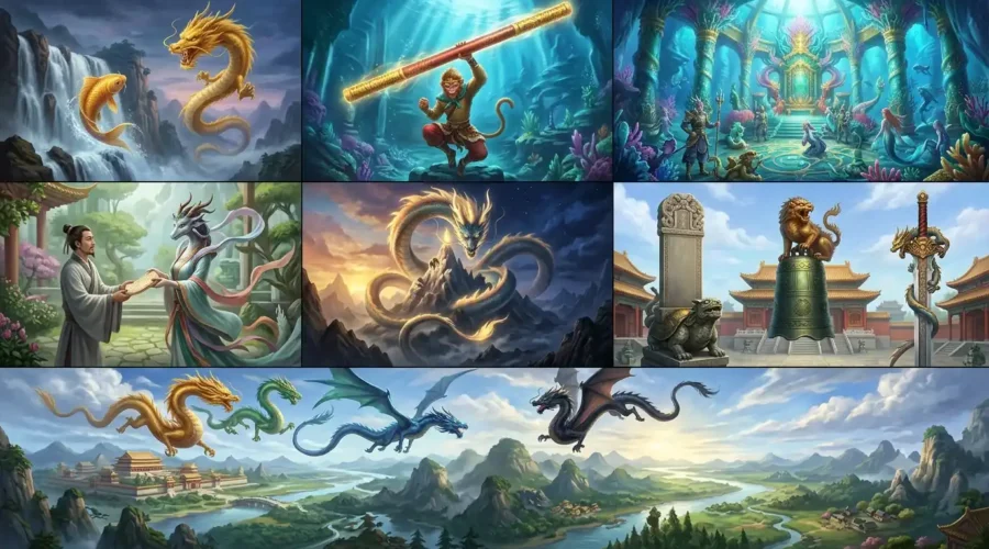 Eastern dragon legends that influenced modern fantasy storytelling.