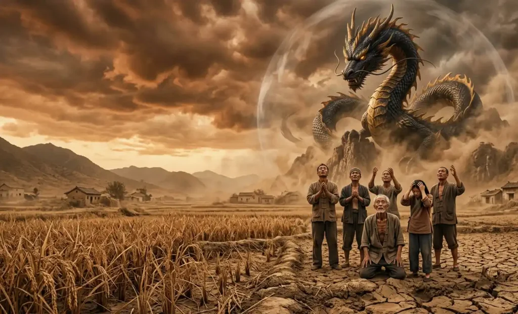 Dragon King associated with drought and failed rainfall.
