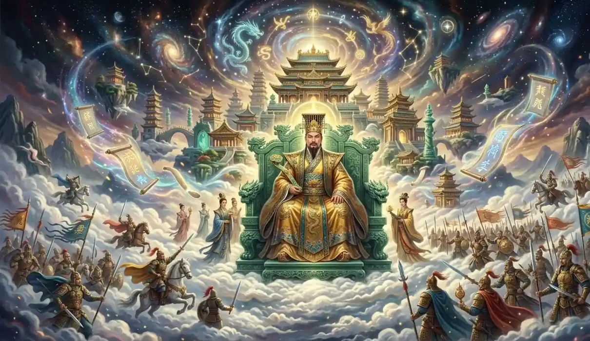 Jade Emperor Powers - Jade Emperor displaying his divine authority over the cosmos.