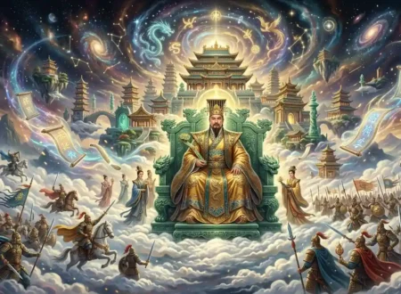 Jade Emperor Powers - Jade Emperor displaying his divine authority over the cosmos.