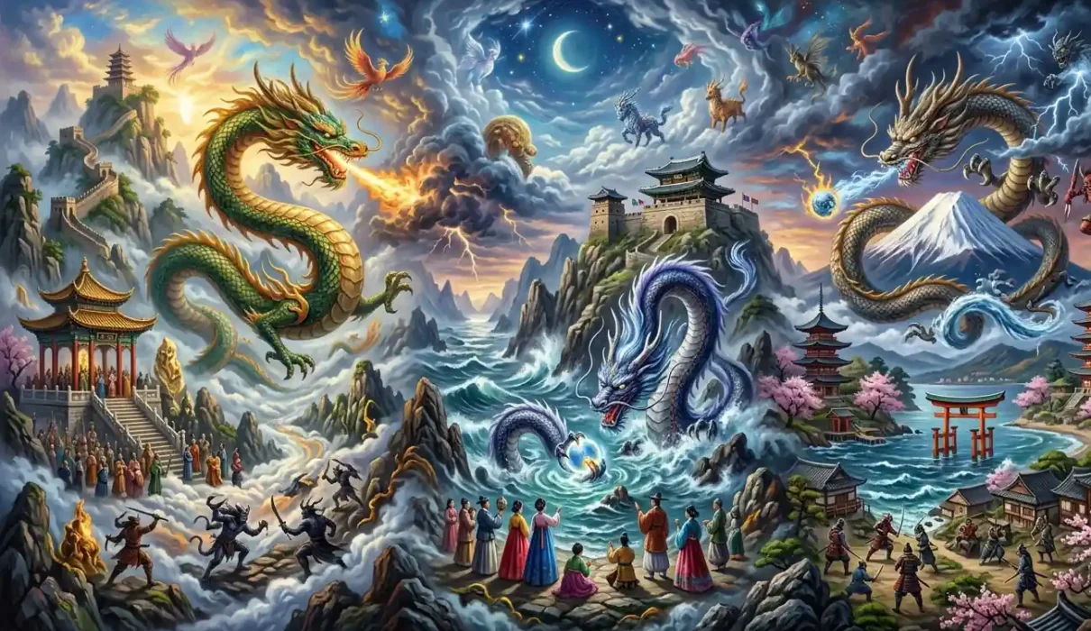 Eastern Dragon Myths - Eastern dragons featured in unusual myths and legends.