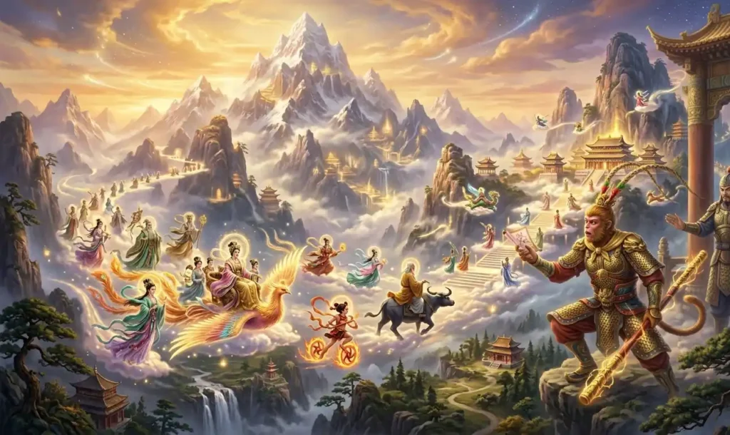 Sun Wukong reacting to exclusion from the banquet.