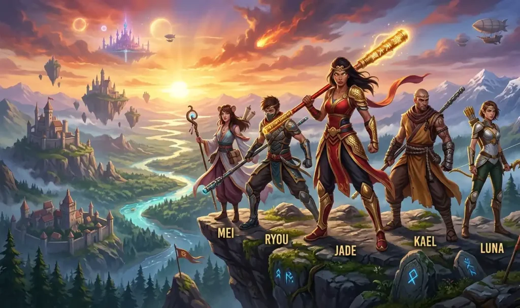 Fictional heroes influenced by the Monkey King's legacy.