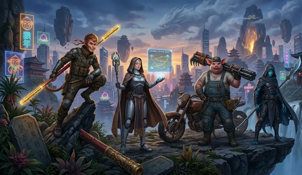 Fictional heroes influenced by Journey to the West themes.