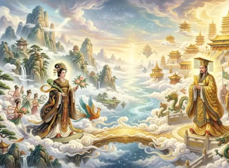 Xiwangmu vs Jade Emperor - Xiwangmu and the Jade Emperor compared across the celestial realm.