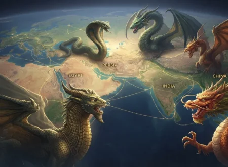 oldest dragons from early civilizations shown together.