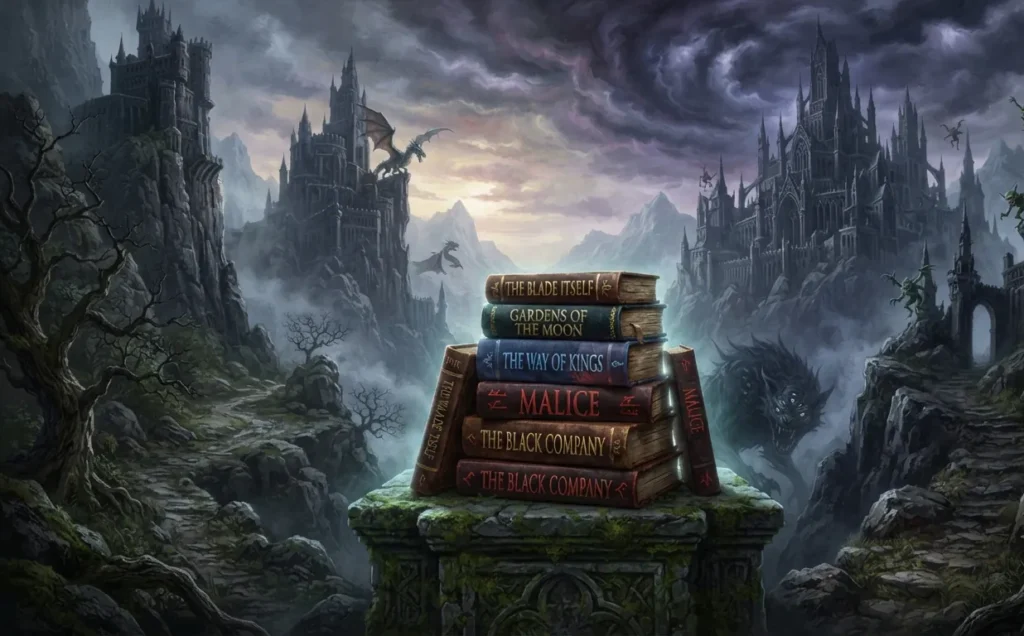 Classic and modern dark fantasy novels gathered together.