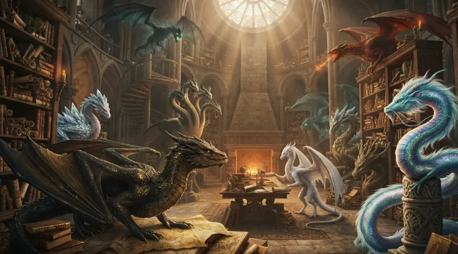 Iconic dragons inspired by the best dragon books.