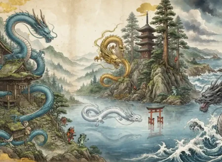 Famous Japanese dragons from myth and folklore.