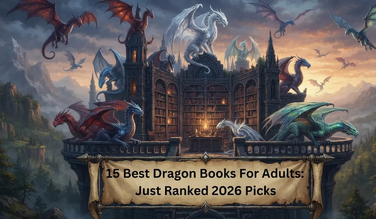 Best Dragon Books for Adults - Dragons representing acclaimed adult fantasy books.
