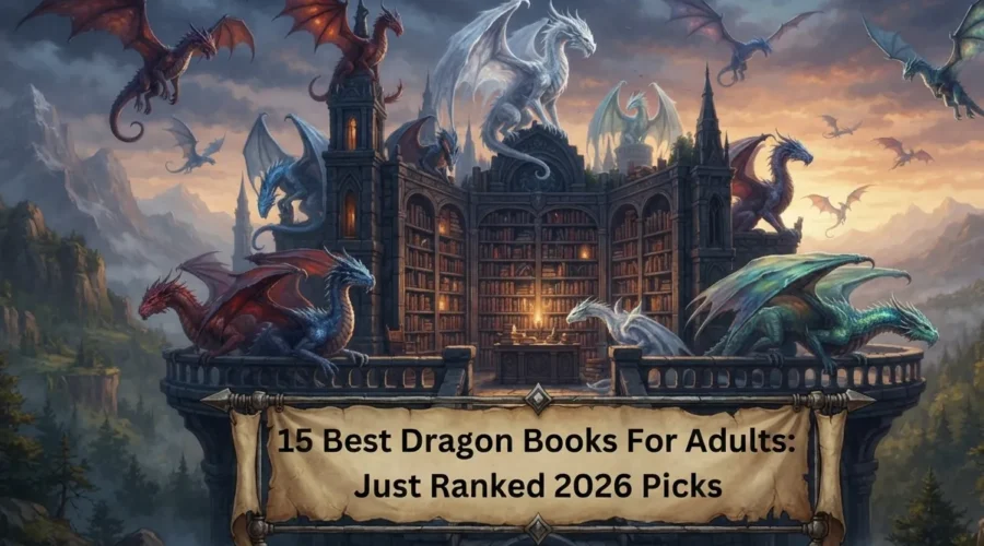 Best Dragon Books for Adults - Dragons representing acclaimed adult fantasy books.