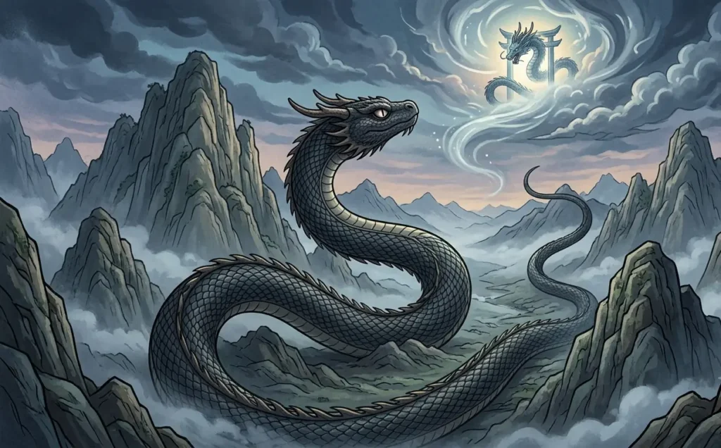 Imugi striving to become a true dragon.