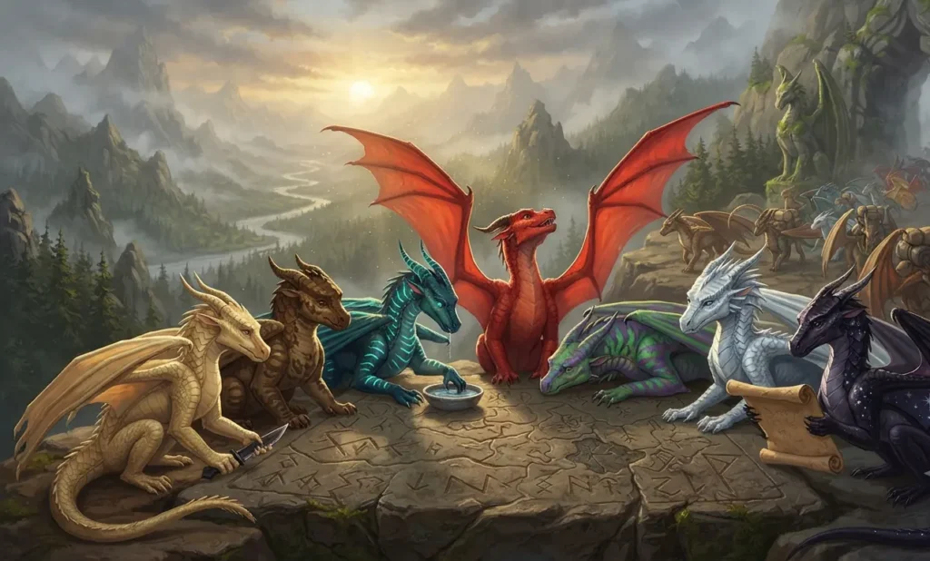 Young dragons preparing for an adventure.