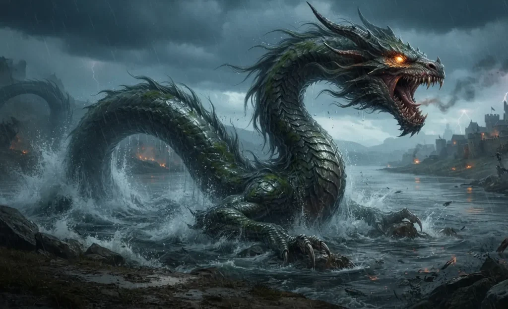 Serpent dragon returning to exact revenge.