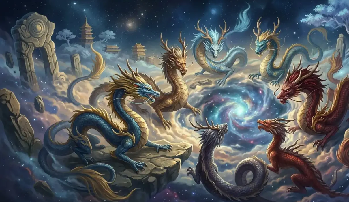 Rare Chinese dragon creatures from lesser-known Chinese legends.