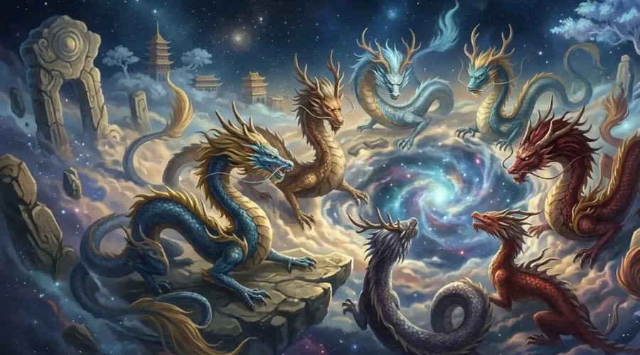 Rare Chinese dragon creatures from lesser-known Chinese legends.