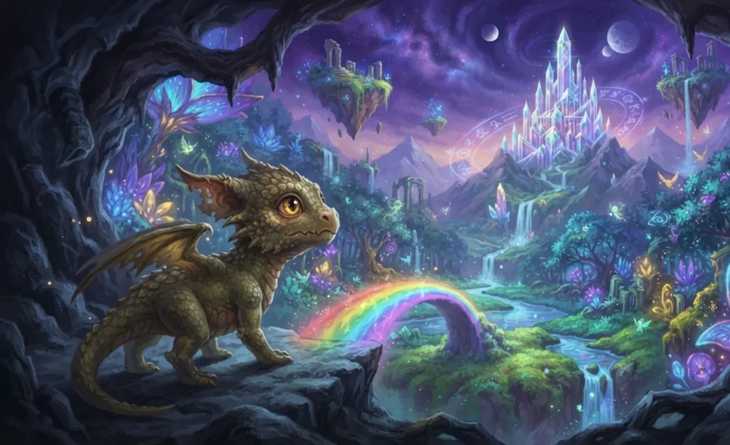 Young dragon finding its place in the world.
