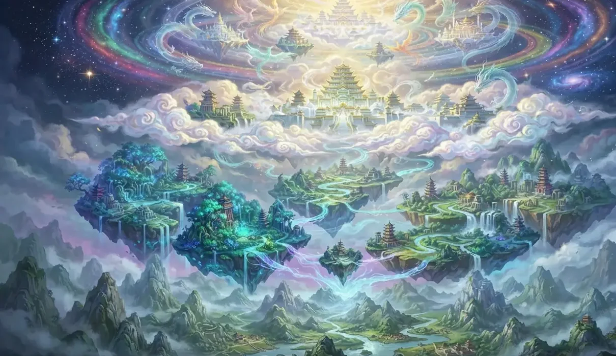 The layered structure of a typical cultivation world.