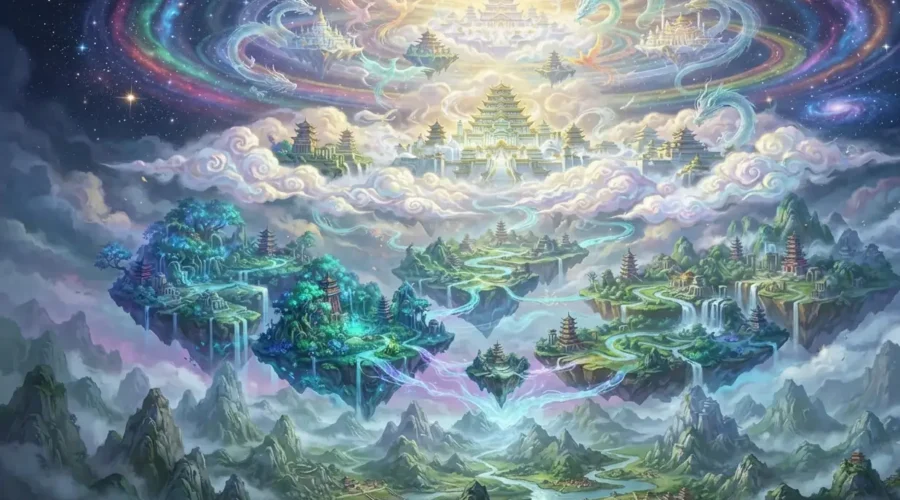 The layered structure of a typical cultivation world.