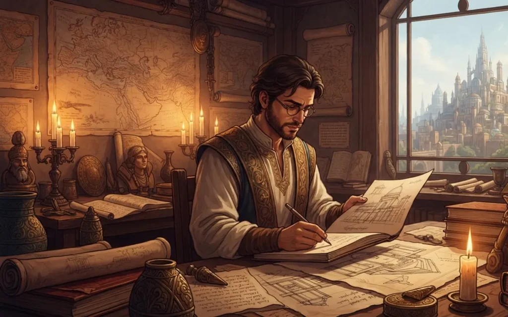 Writer using history to inspire a unique fantasy world.
