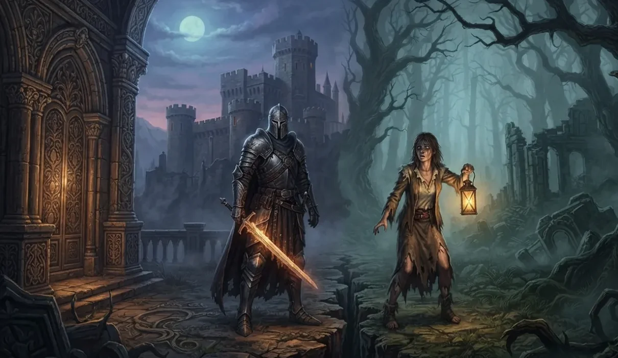 Is dark fantasy horror? Dark fantasy and horror worlds meeting at a shared border.