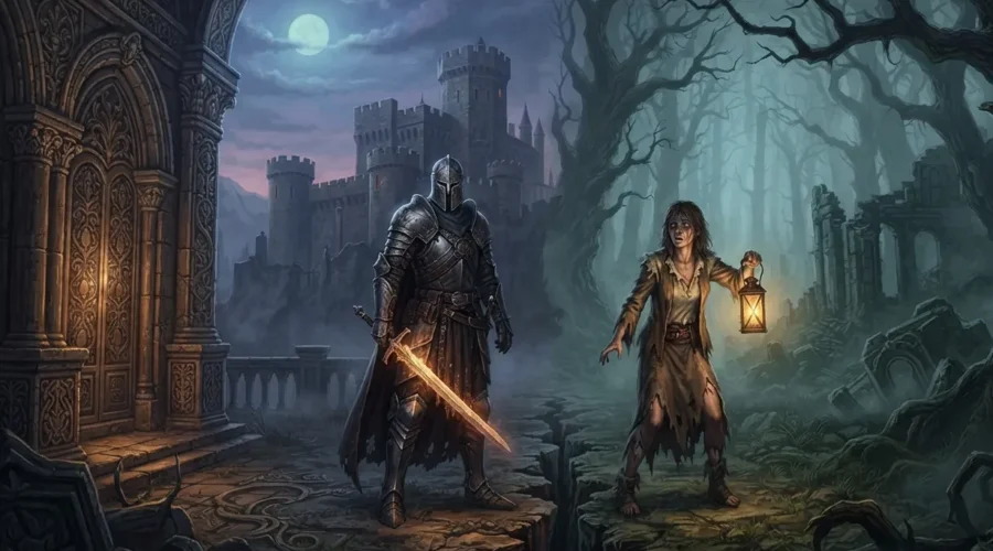 Is dark fantasy horror? Dark fantasy and horror worlds meeting at a shared border.