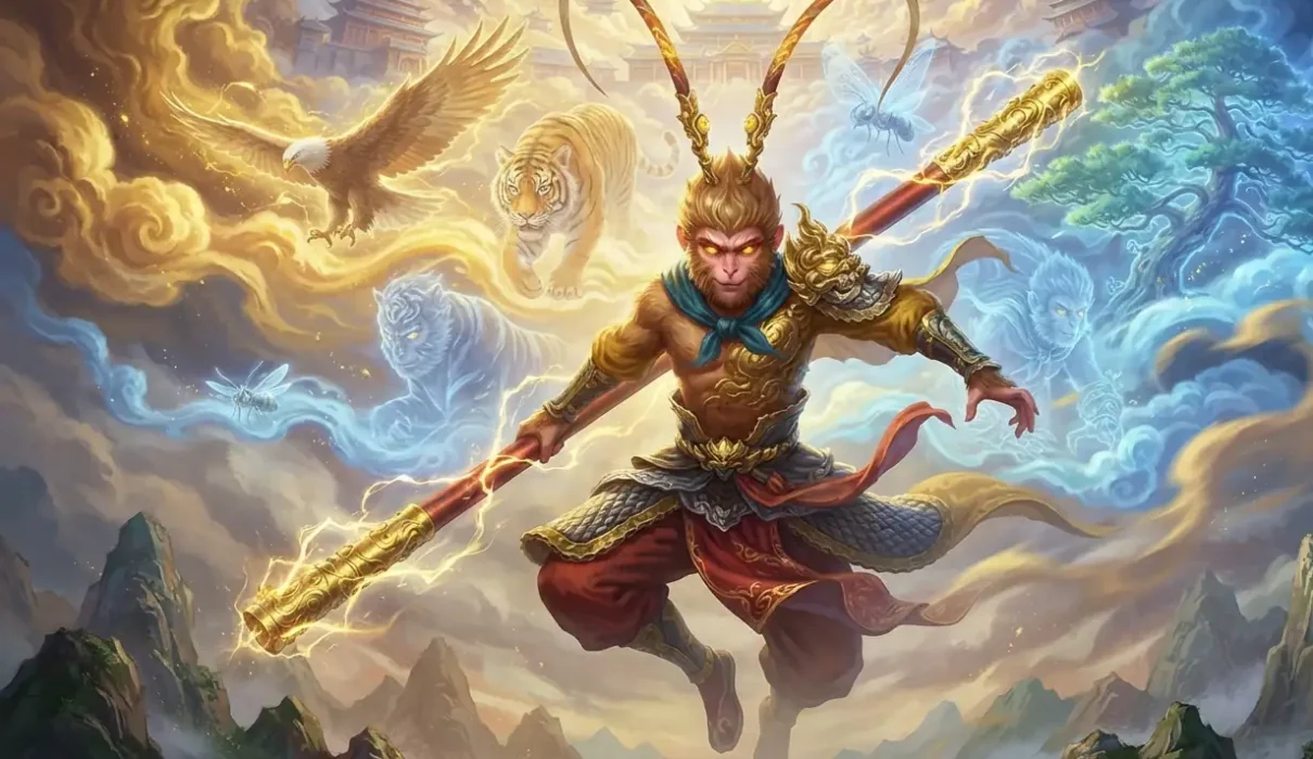 Sun Wukong Powers - Sun Wukong displaying his legendary powers and abilities.