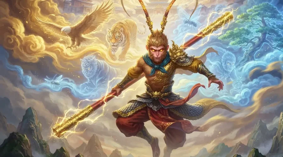 Sun Wukong Powers - Sun Wukong displaying his legendary powers and abilities.