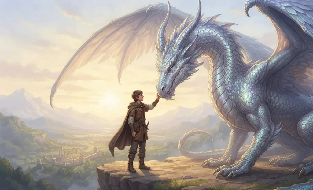 Hero chosen by a majestic dragon.