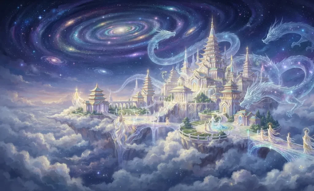 Divine beings ruling the highest realm of existence.