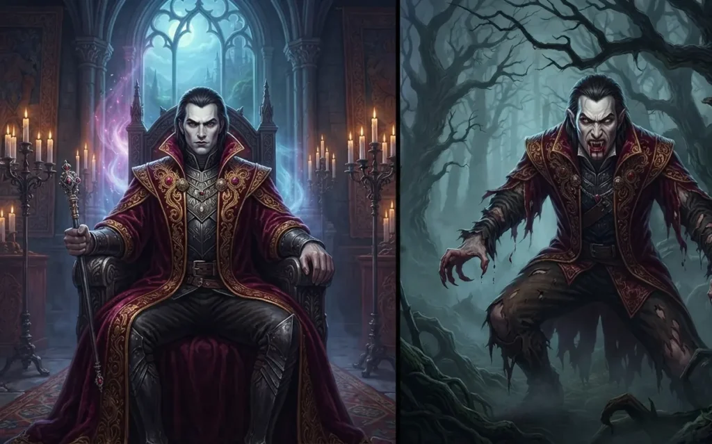 One supernatural creature interpreted through two different genres.