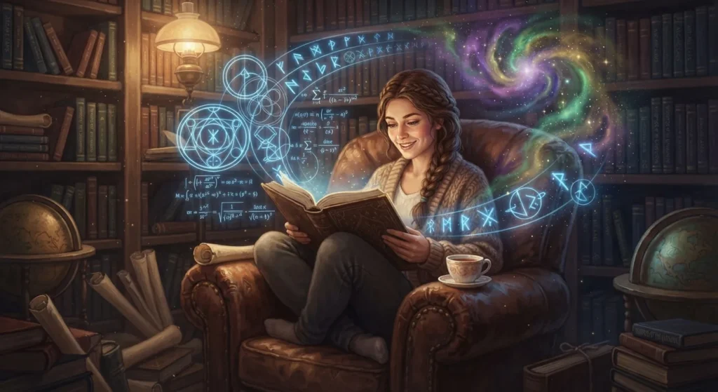 Reader comparing different approaches to fantasy magic.