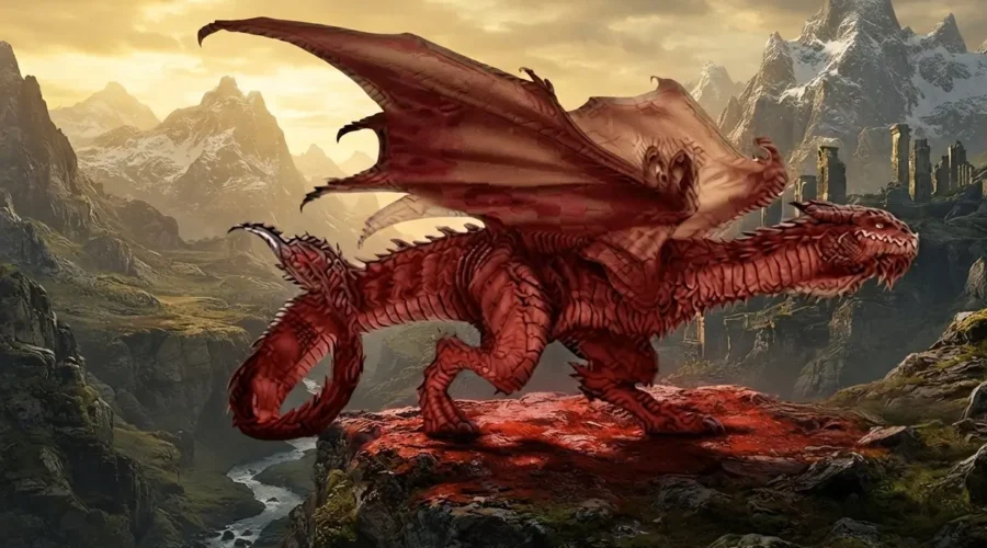 Western Dragon vs Wyvern - Western dragon and wyvern shown side by side for comparison.