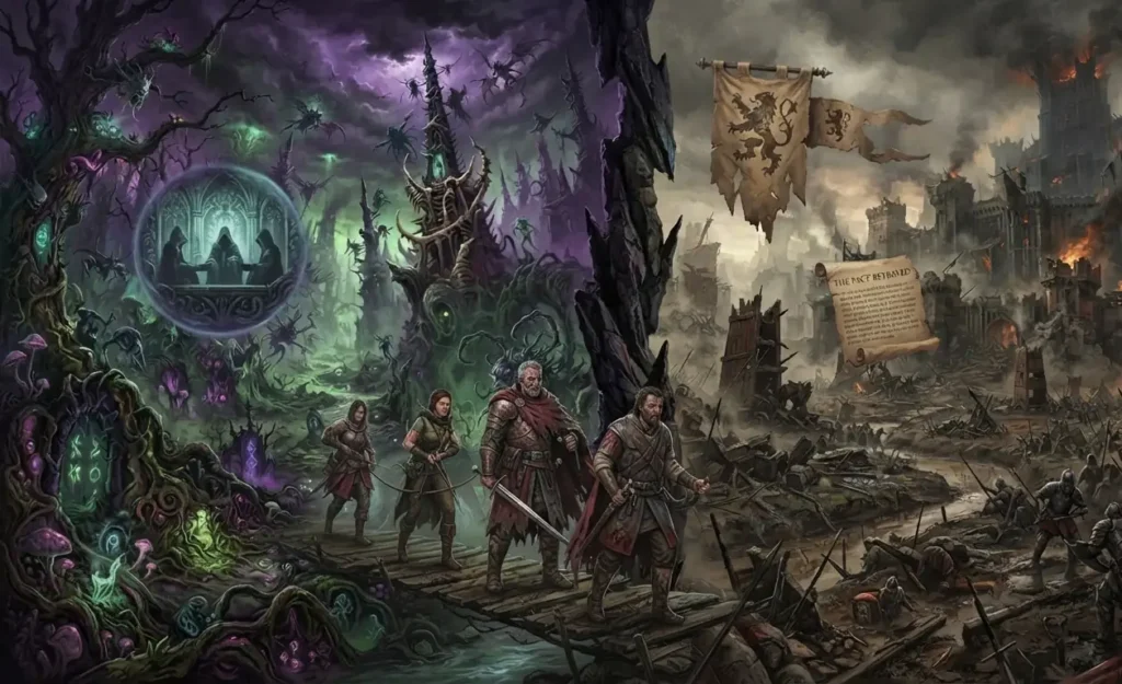 Soldiers surviving in a harsh and morally gray world.