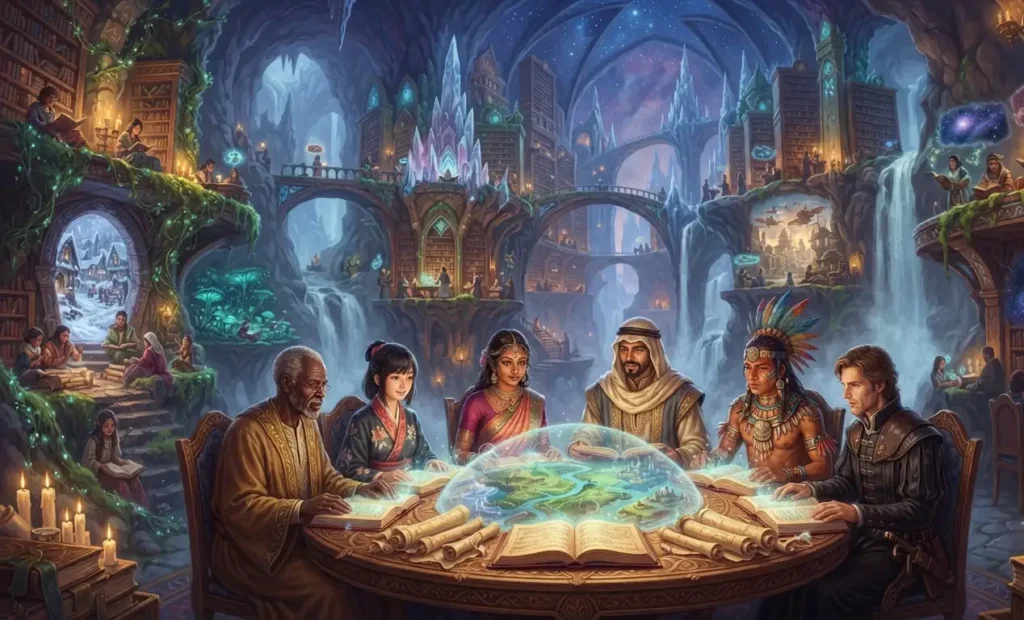 Readers discovering fantasy stories from around the world.